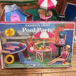 Fashion Doll Pool Party Doll Accessories Set